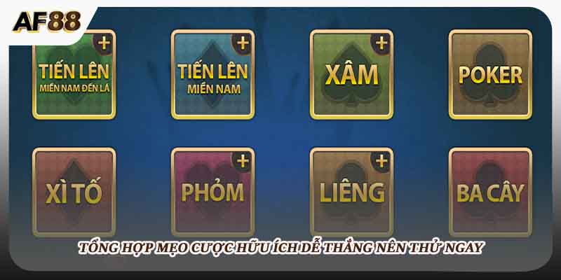 Tổng hợp mẹo cược hữu ích dễ thắng nên thử ngay