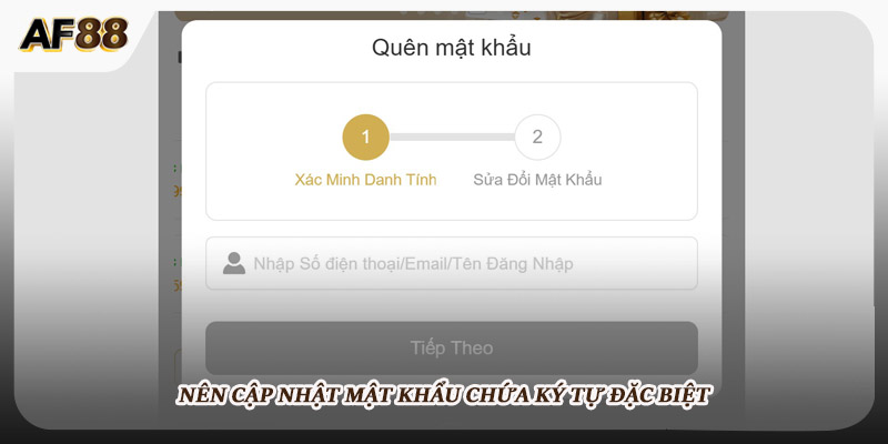 Nên cập nhật mật khẩu chứa ký tự đặc biệt